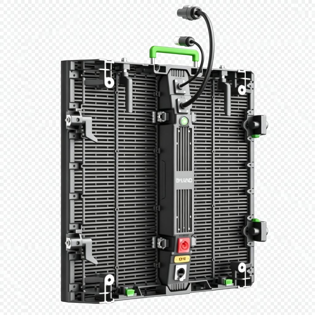 OL-CT transparent curtain LED cabinet side angle